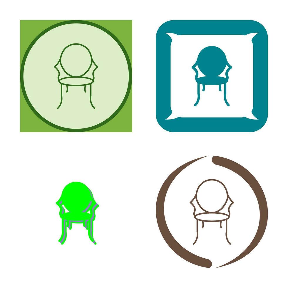Ancient Chair Vector Icon