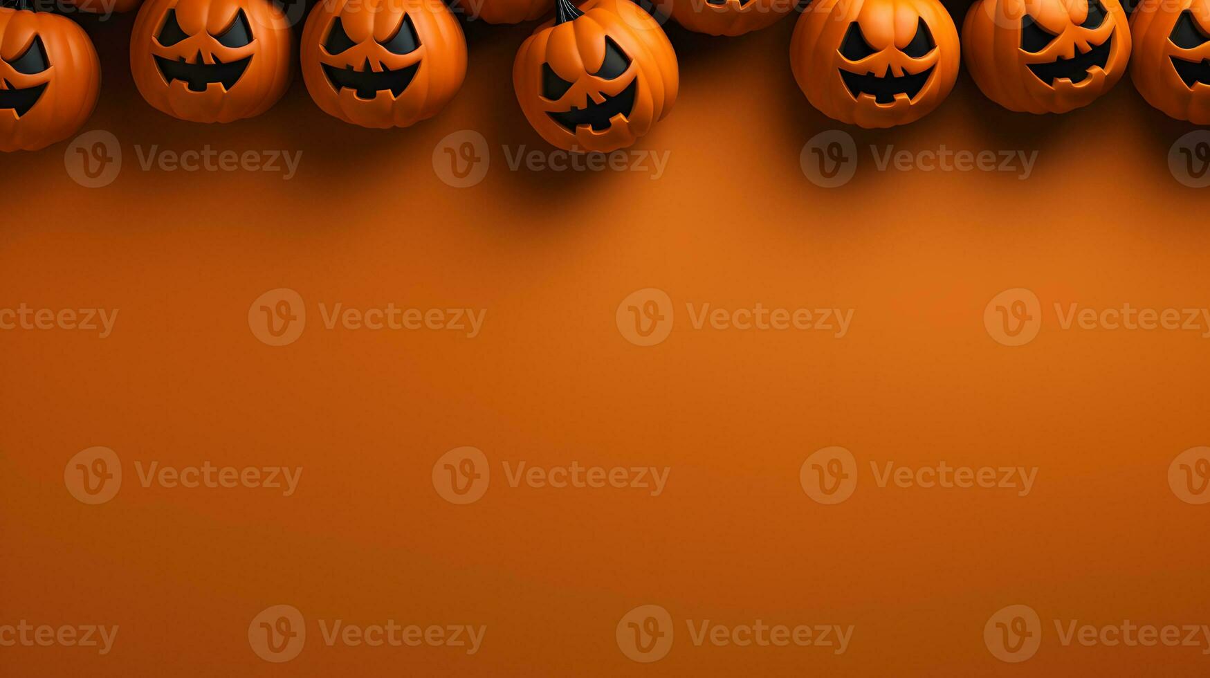 halloween pumpkin background template banner AI Generative photo
