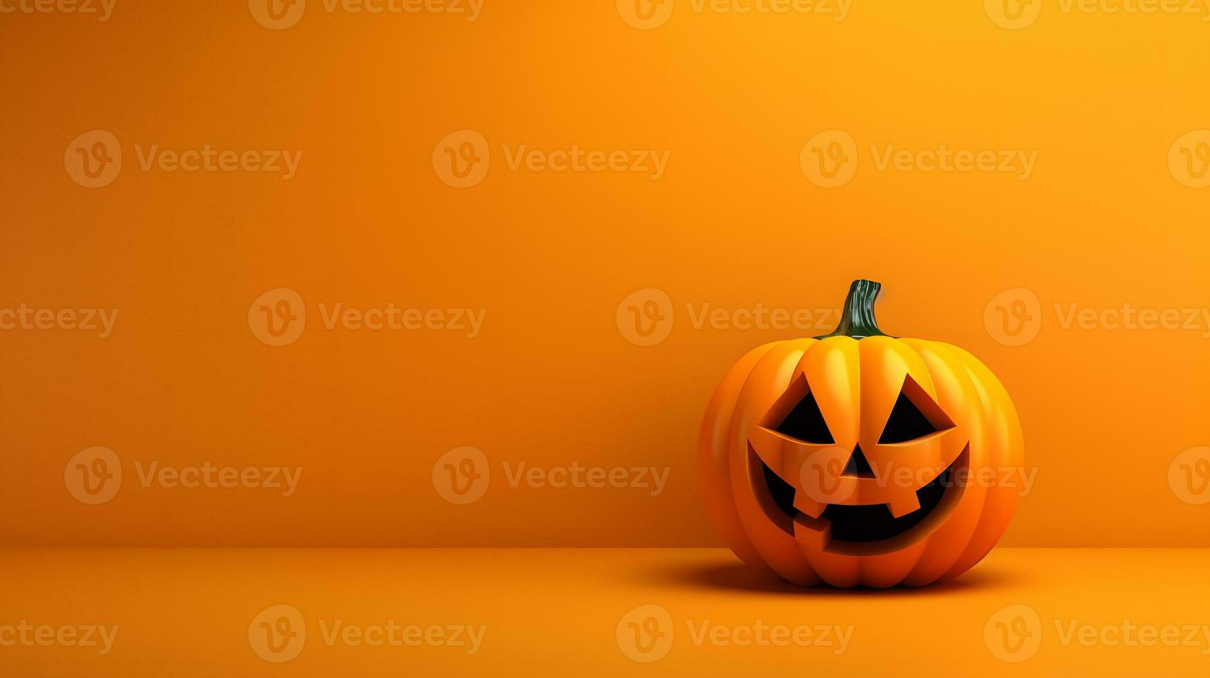 halloween pumpkin background template banner AI Generative photo