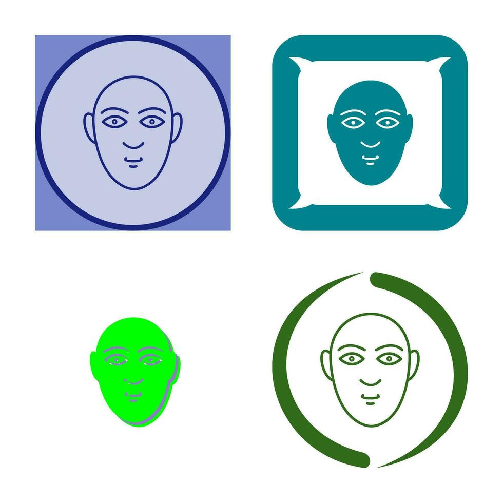 icono de vector de rostro humano