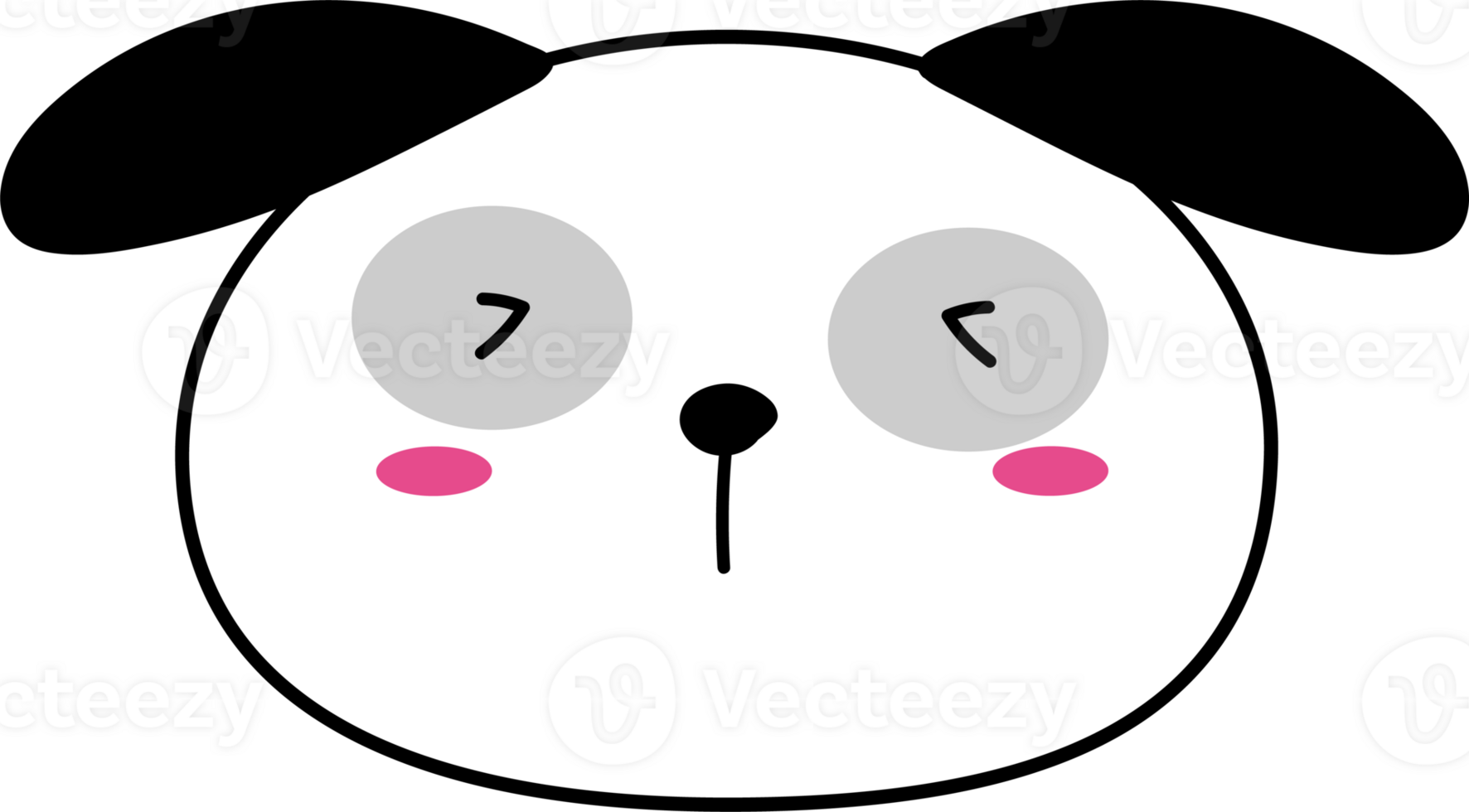 Cute dog cartoon on transparent background. png