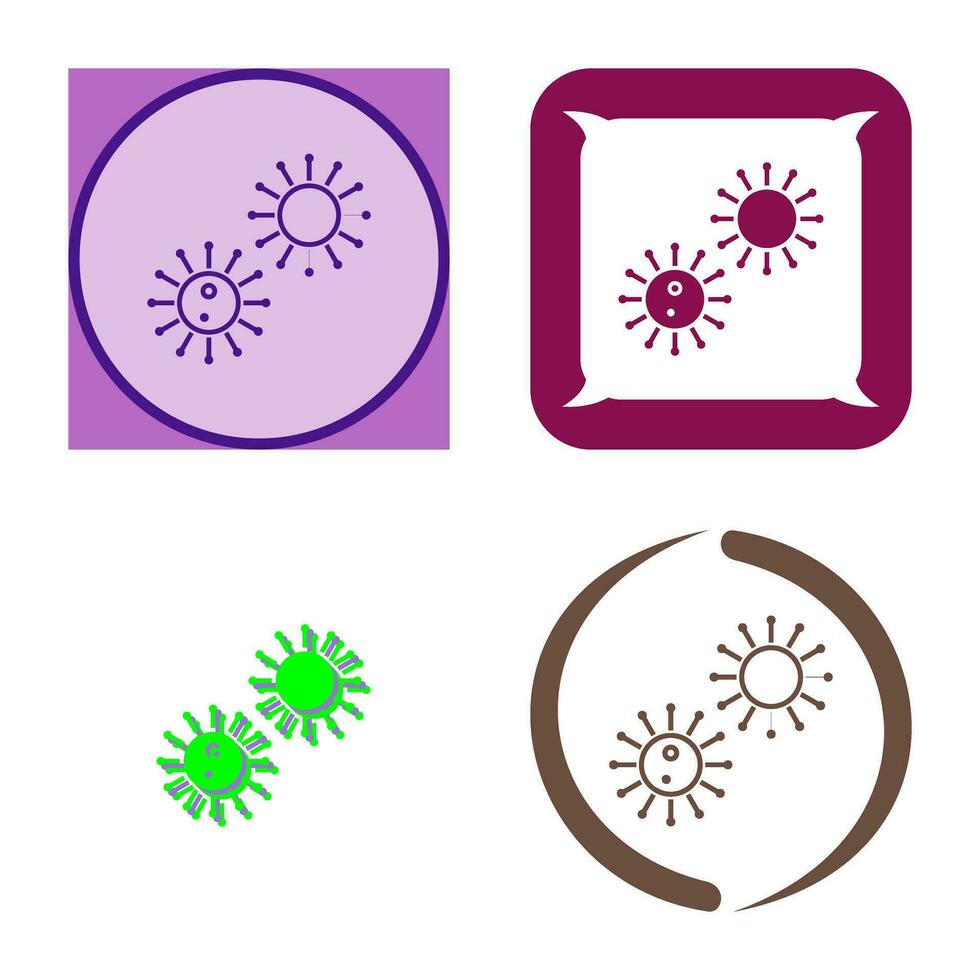 Unique Virus Vector Icon