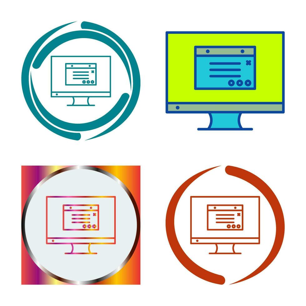 Unique Internet Ads Vector Icon