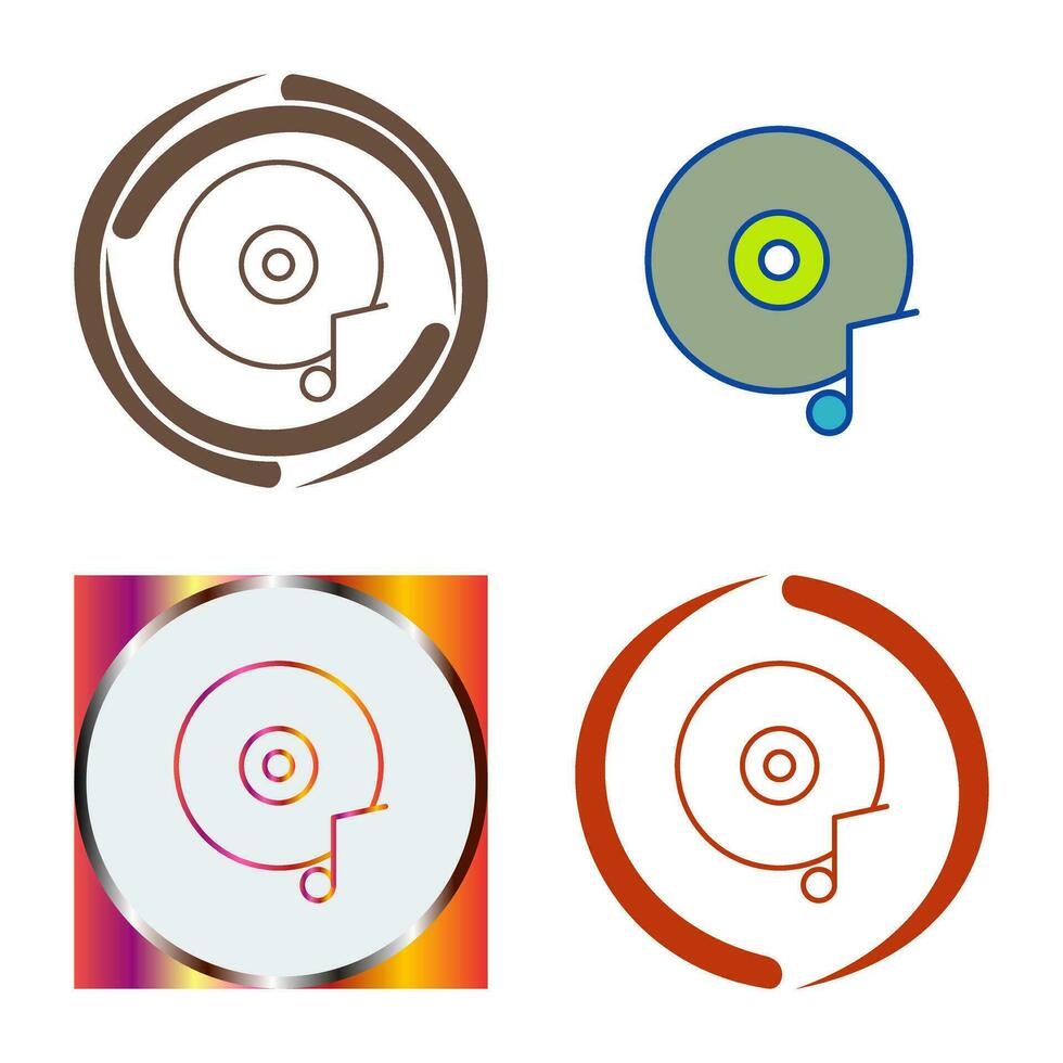 Music CD Vector Icon