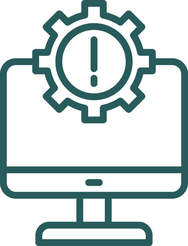 IT System Failures Vector Icon Design