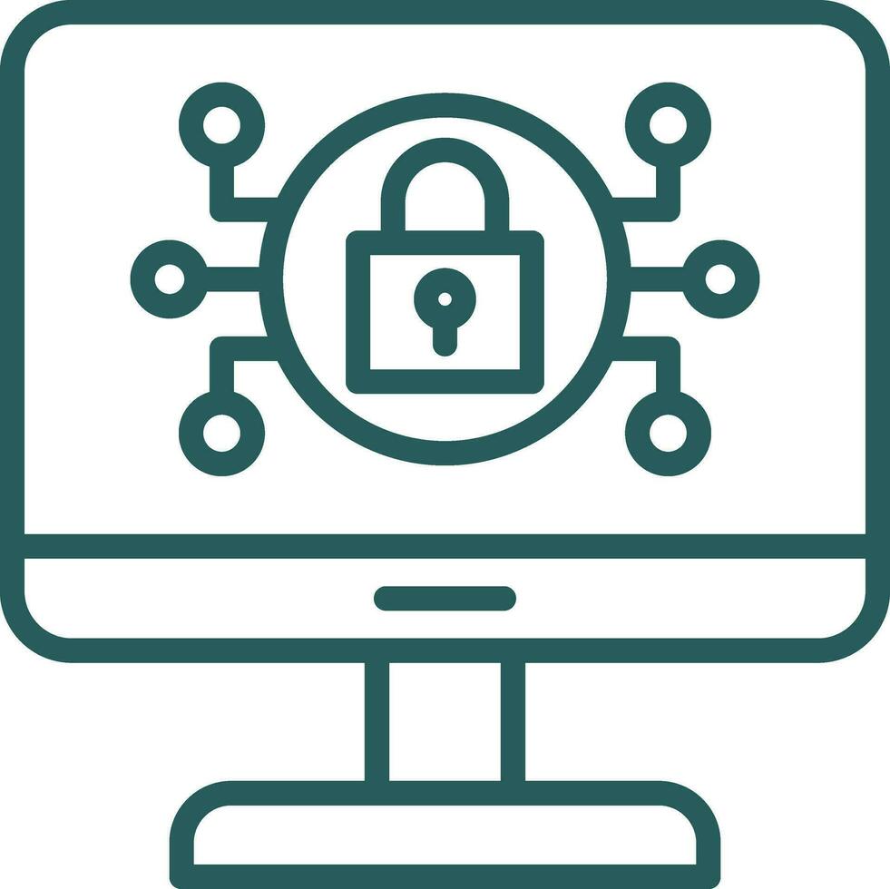 Online Security Risks Vector Icon Design