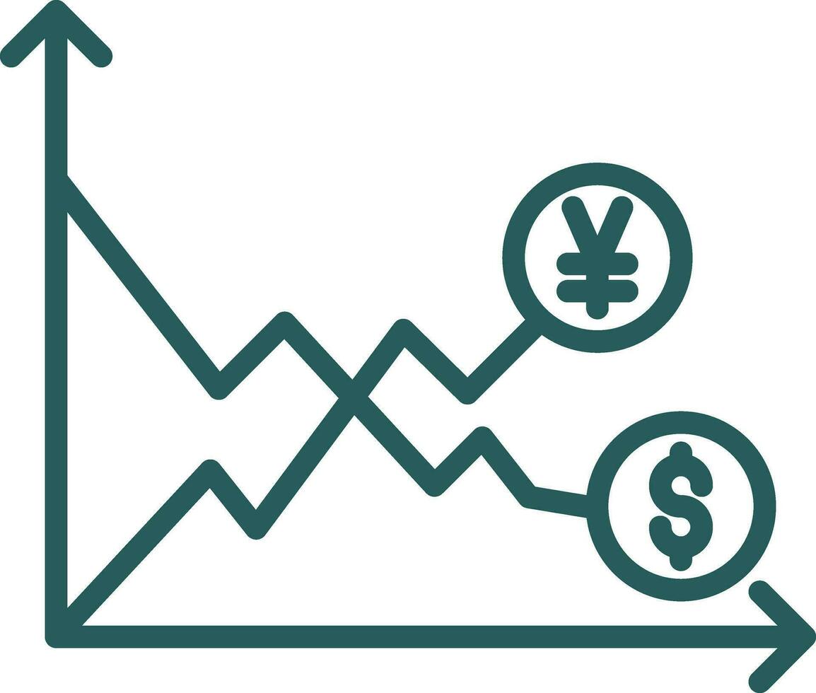 Stock Market Volatility Vector Icon Design