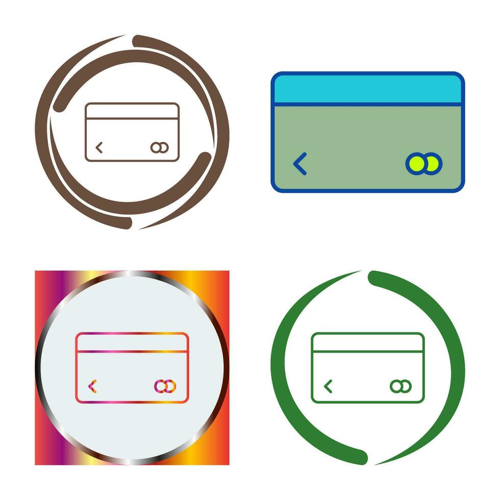 Unique Credit Card Vector Icon