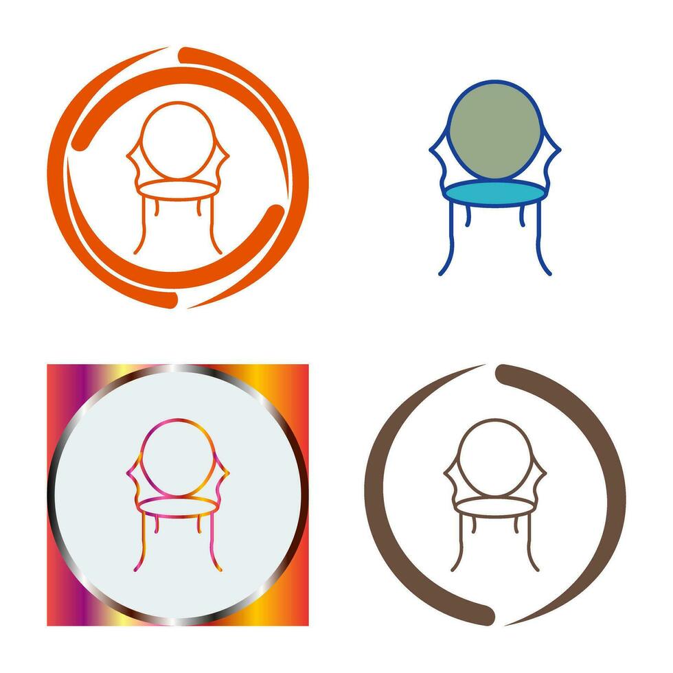 Ancient Chair Vector Icon