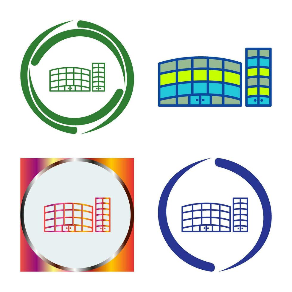 Unique Shopping Mall Vector Icon