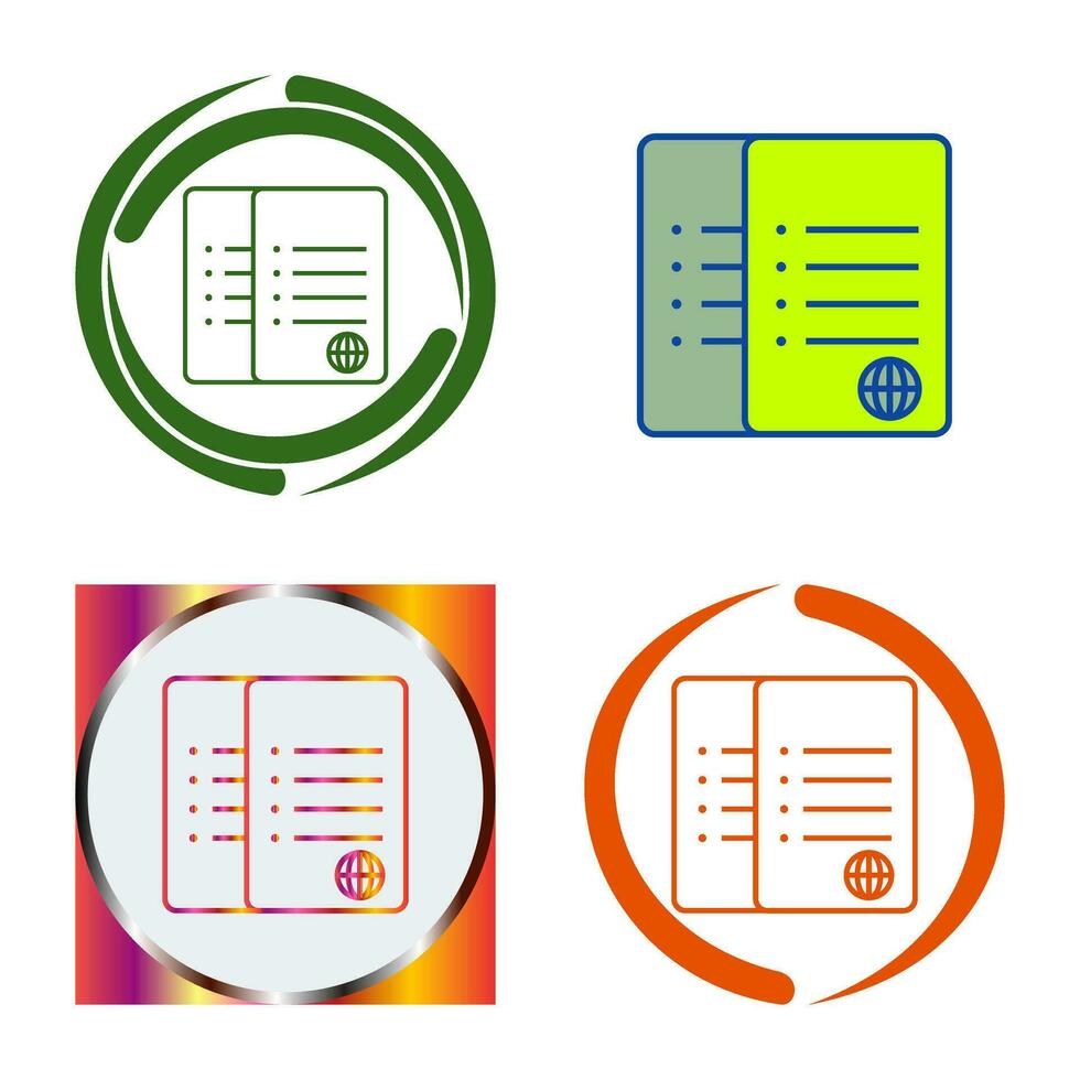 Unique Network Files Vector Icon
