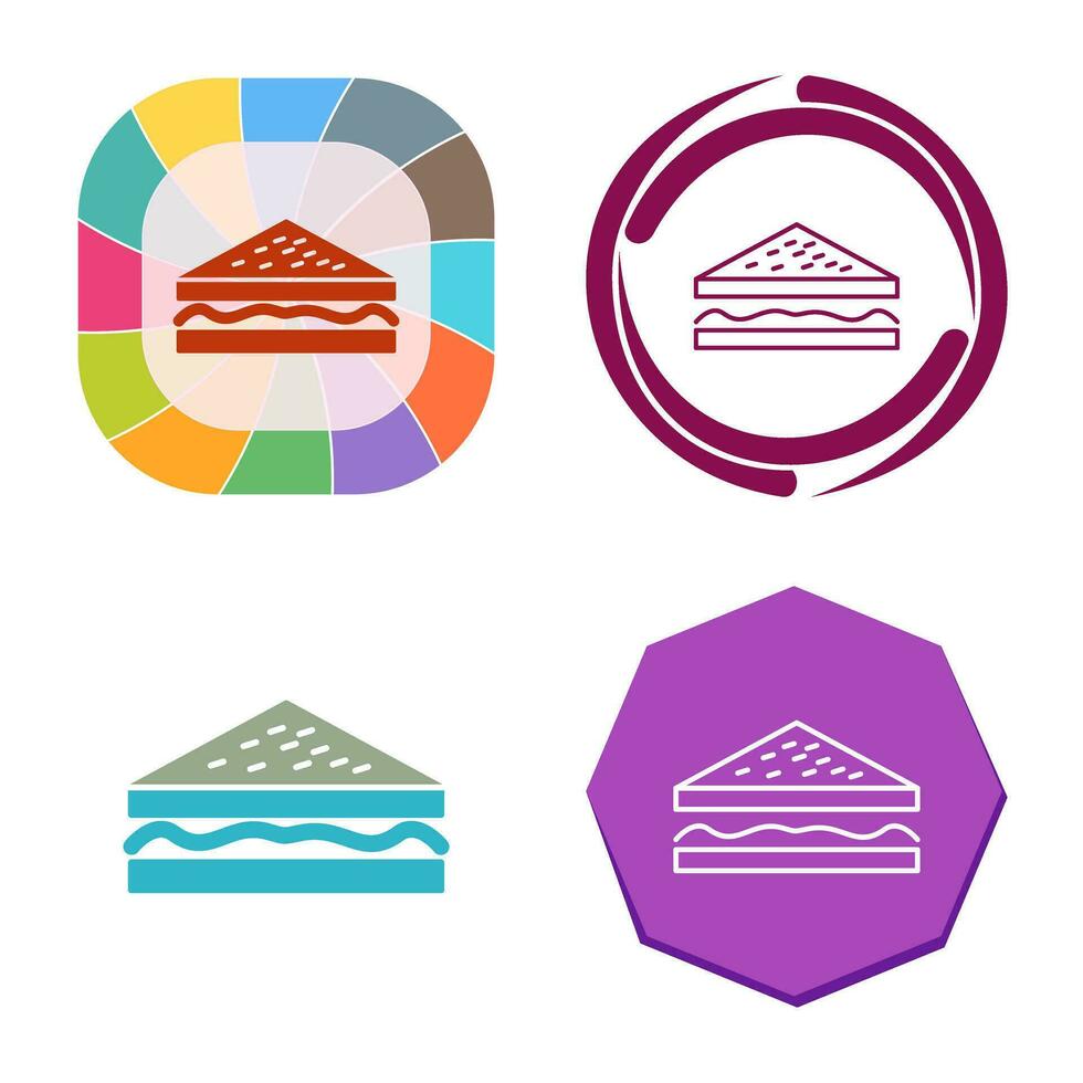 Unique Sandwich Vector Icon