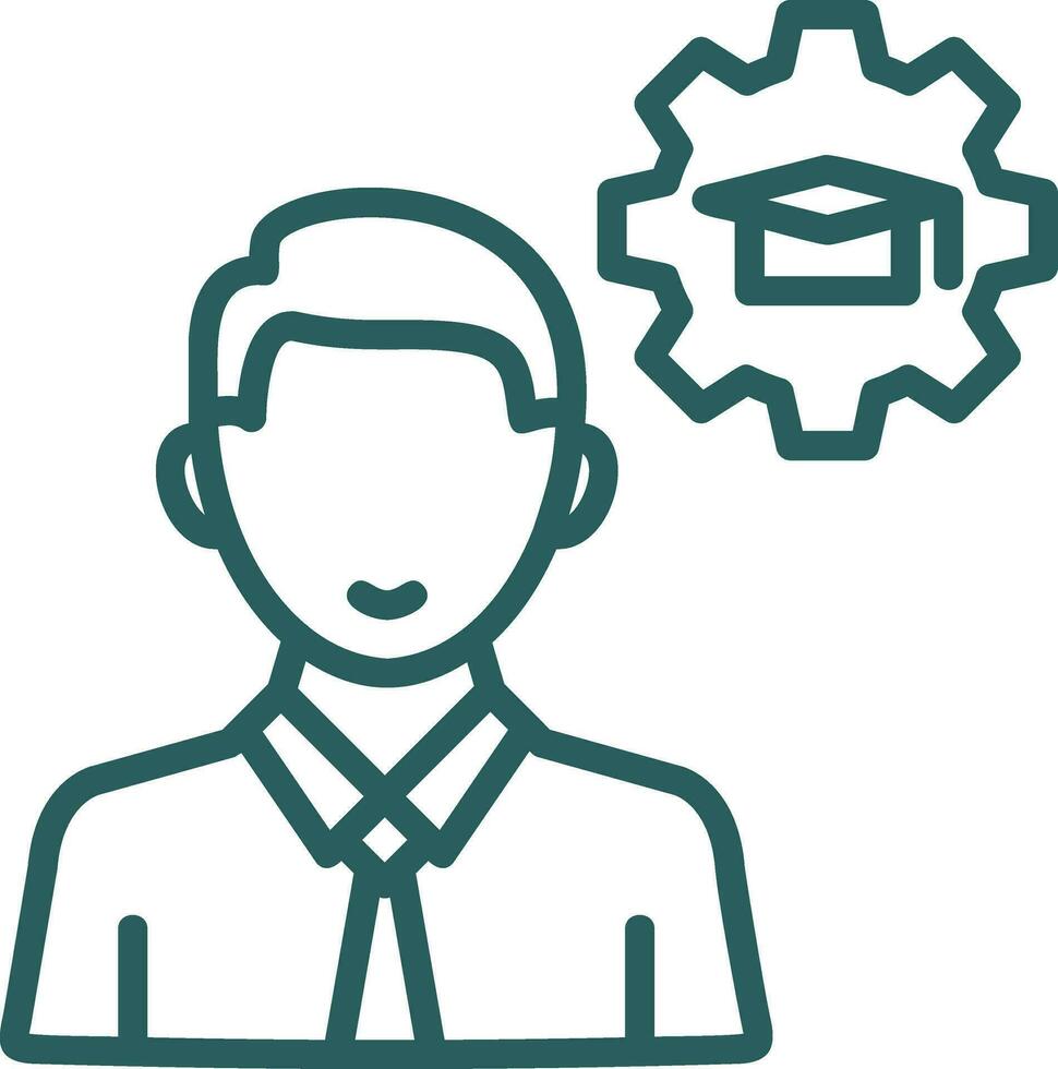 Knowledge Management Vector Icon Design