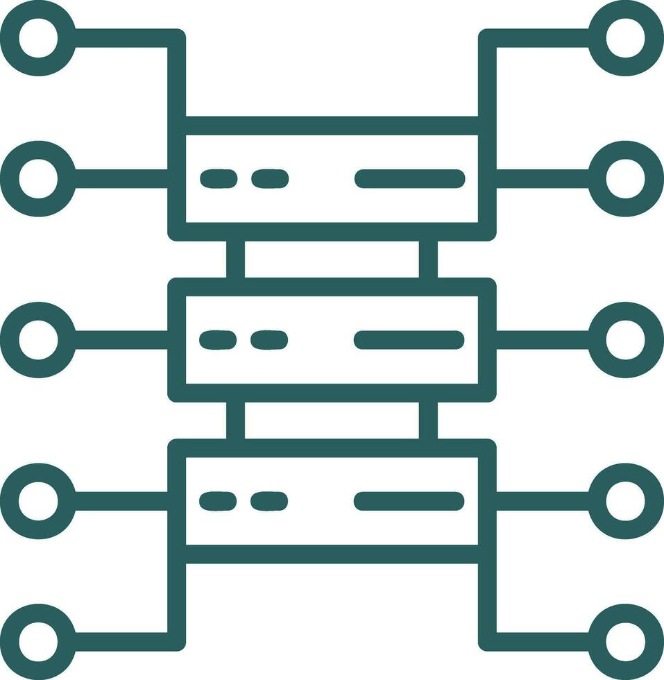 Organizational Structure Vector Icon Design