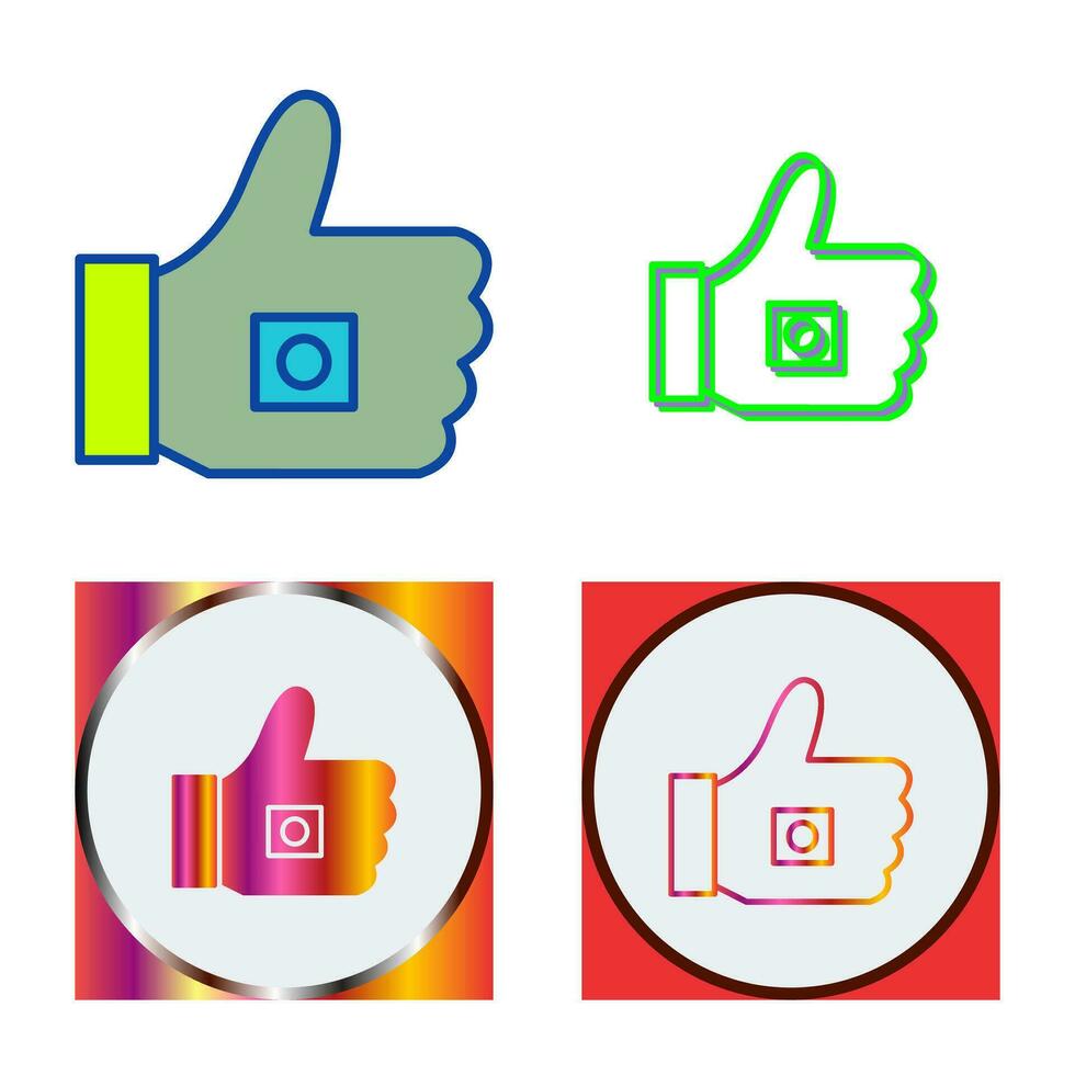 Unique Like Marketing Vector Icon