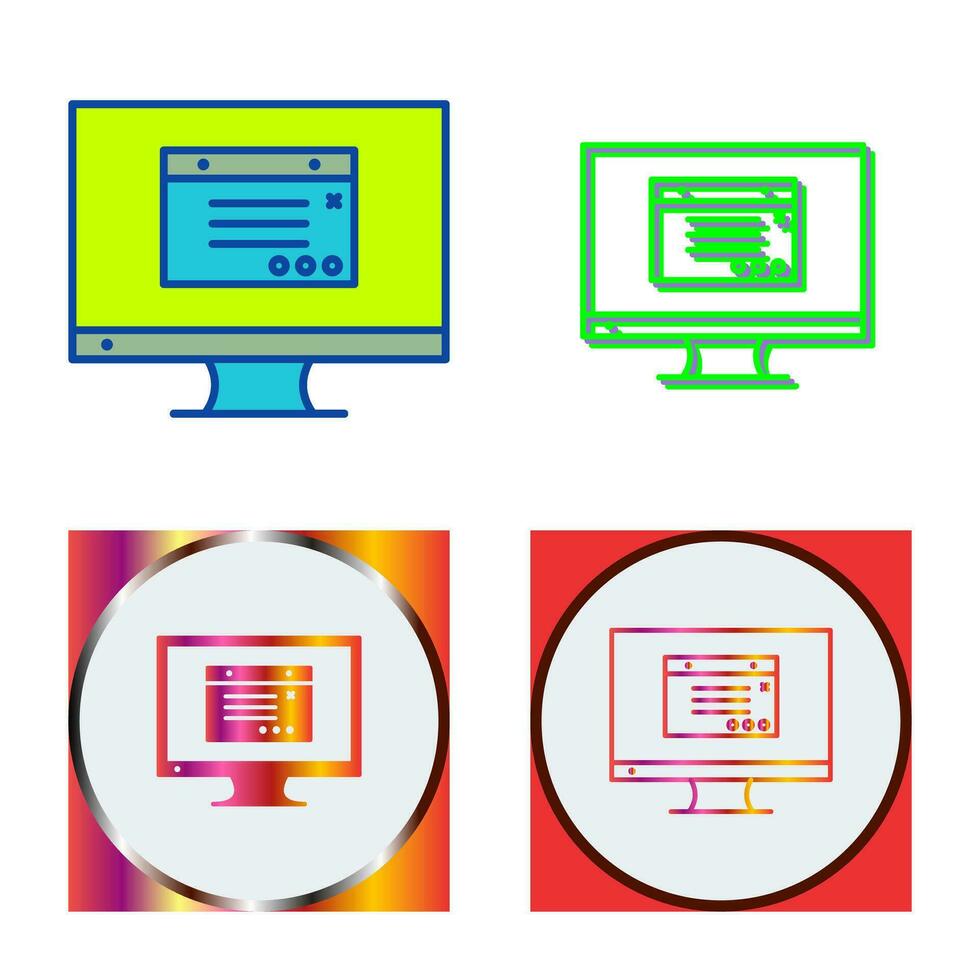 Unique Internet Ads Vector Icon