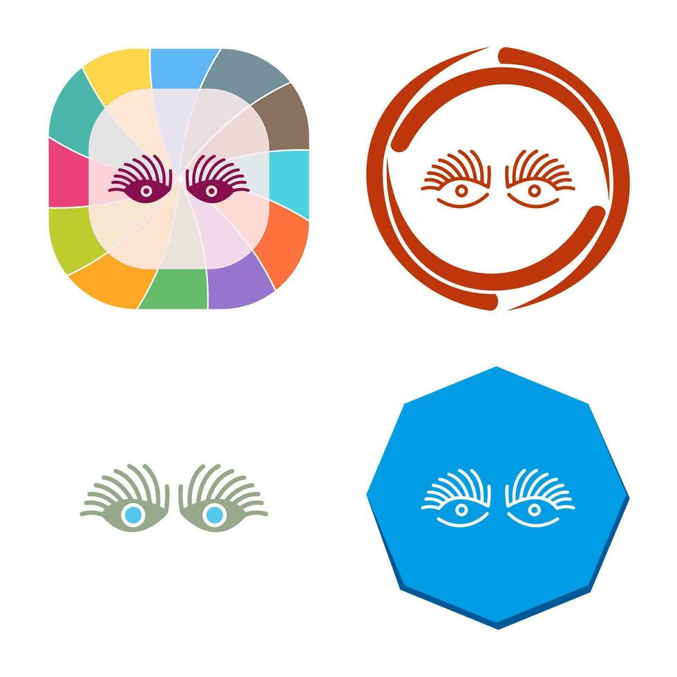 Longlashes Vector Icon
