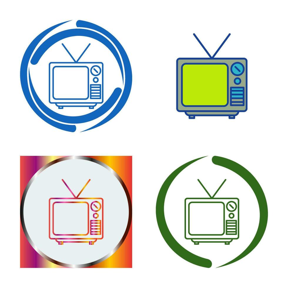 icono de vector de transmisión de televisión