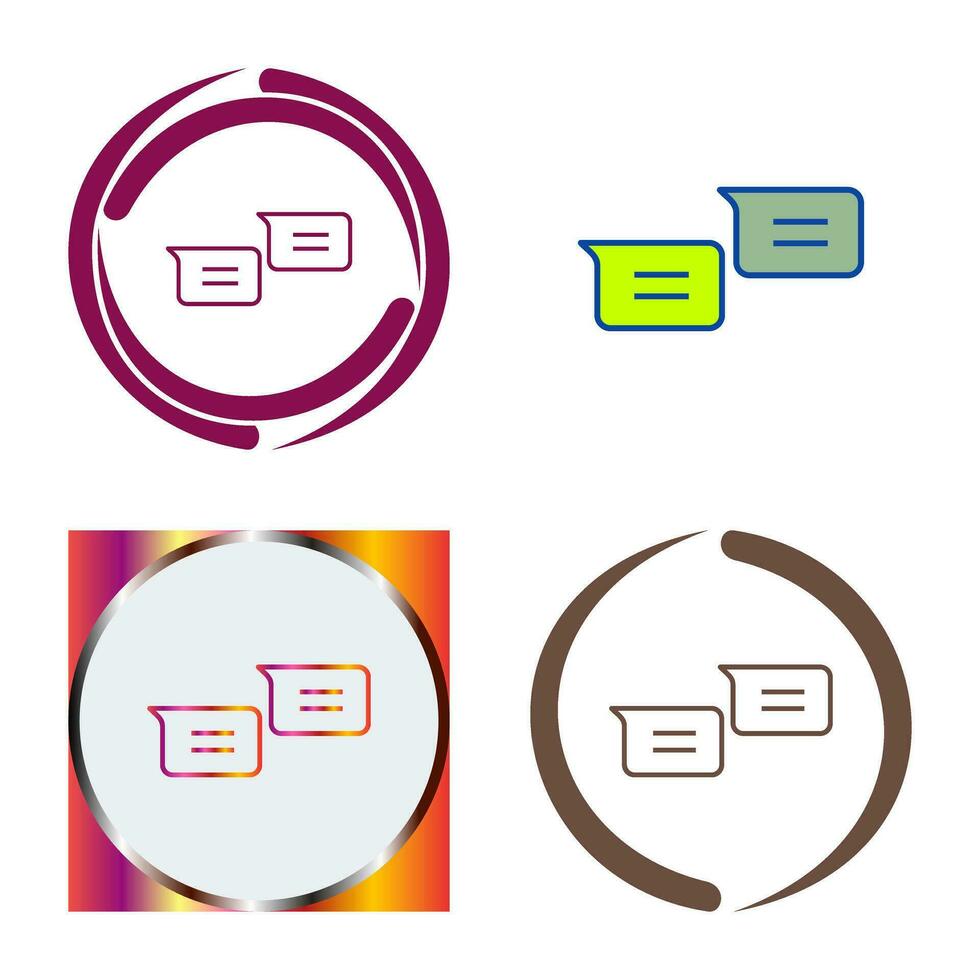 Unique Messages Vector Icon