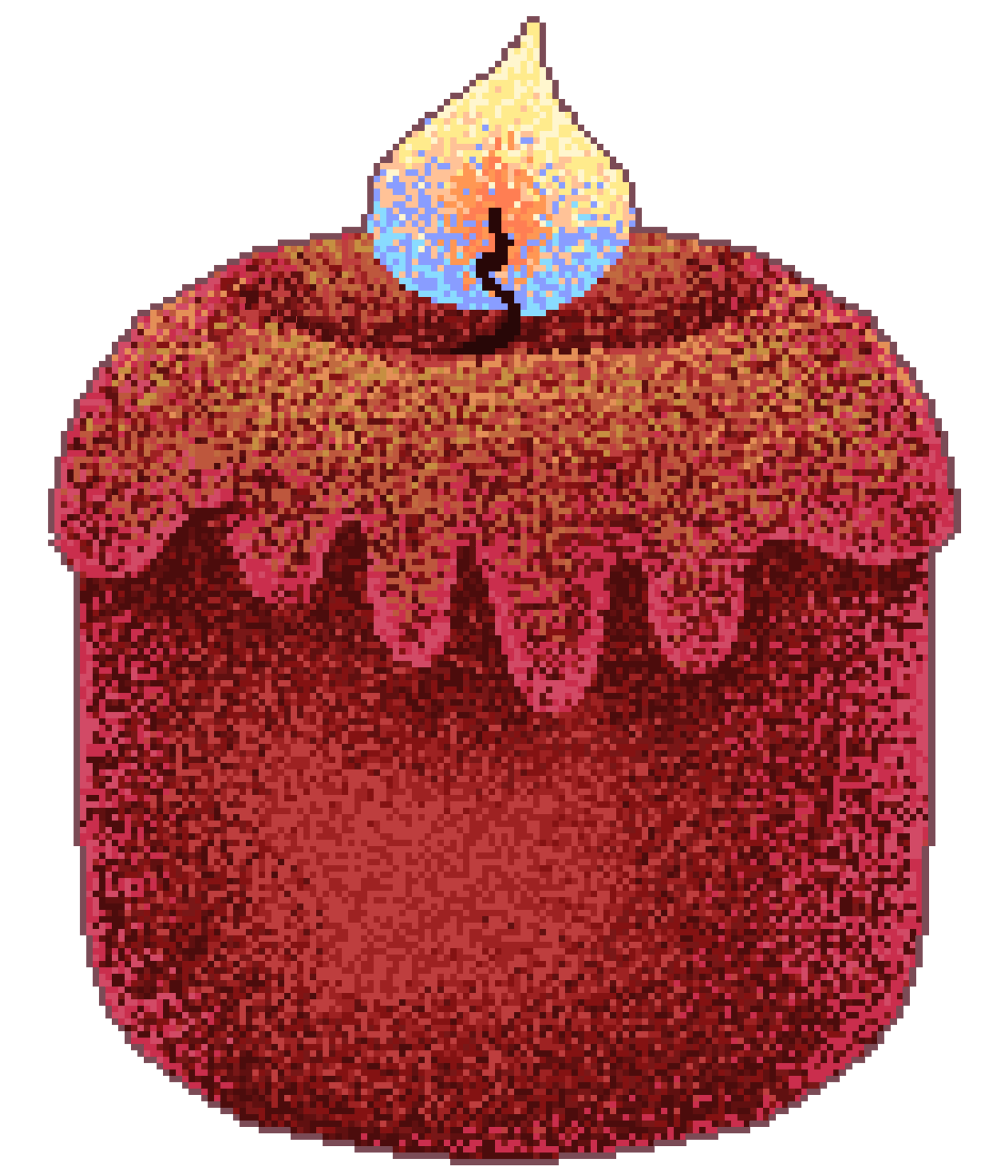 Red candle in pixel 31629959 PNG