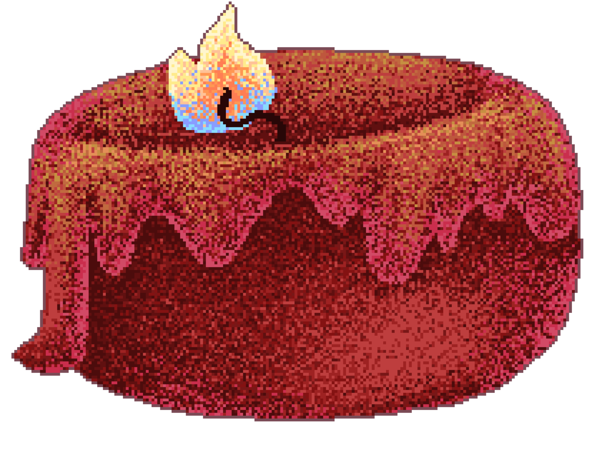 Red candle in pixel 31629966 PNG