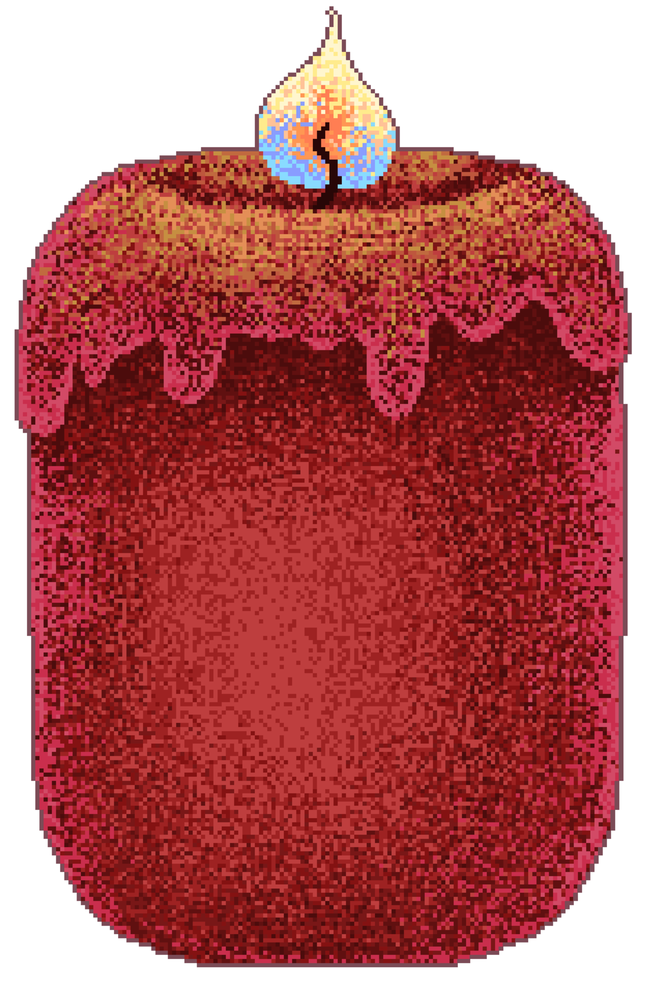 red-candle-in-pixel-31629971-png