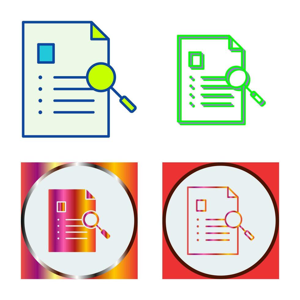 Unique Case Study Vector Icon