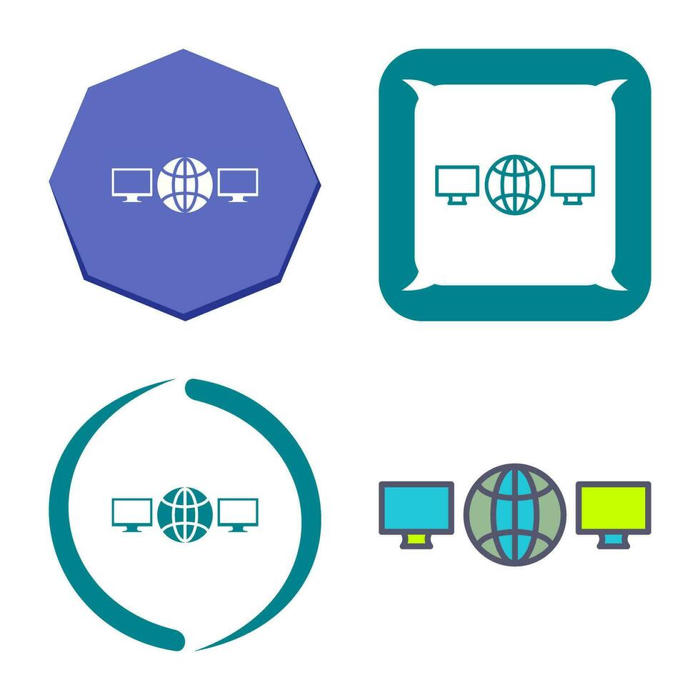 Unique Networks Vector Icon