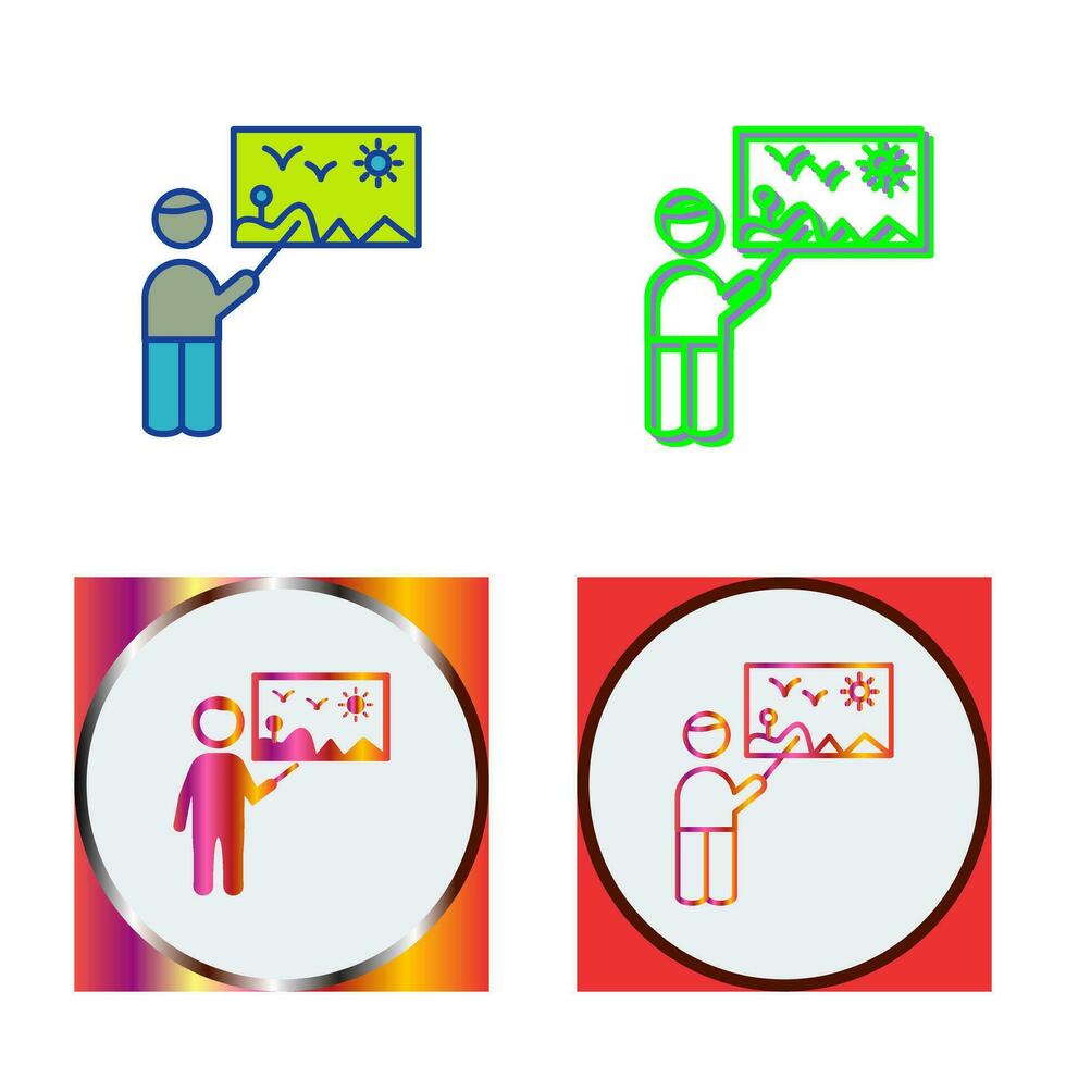 Art Museum Guide Vector Icon
