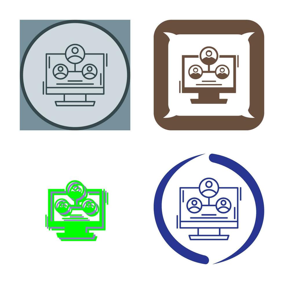 Hierarchy Structure Vector Icon
