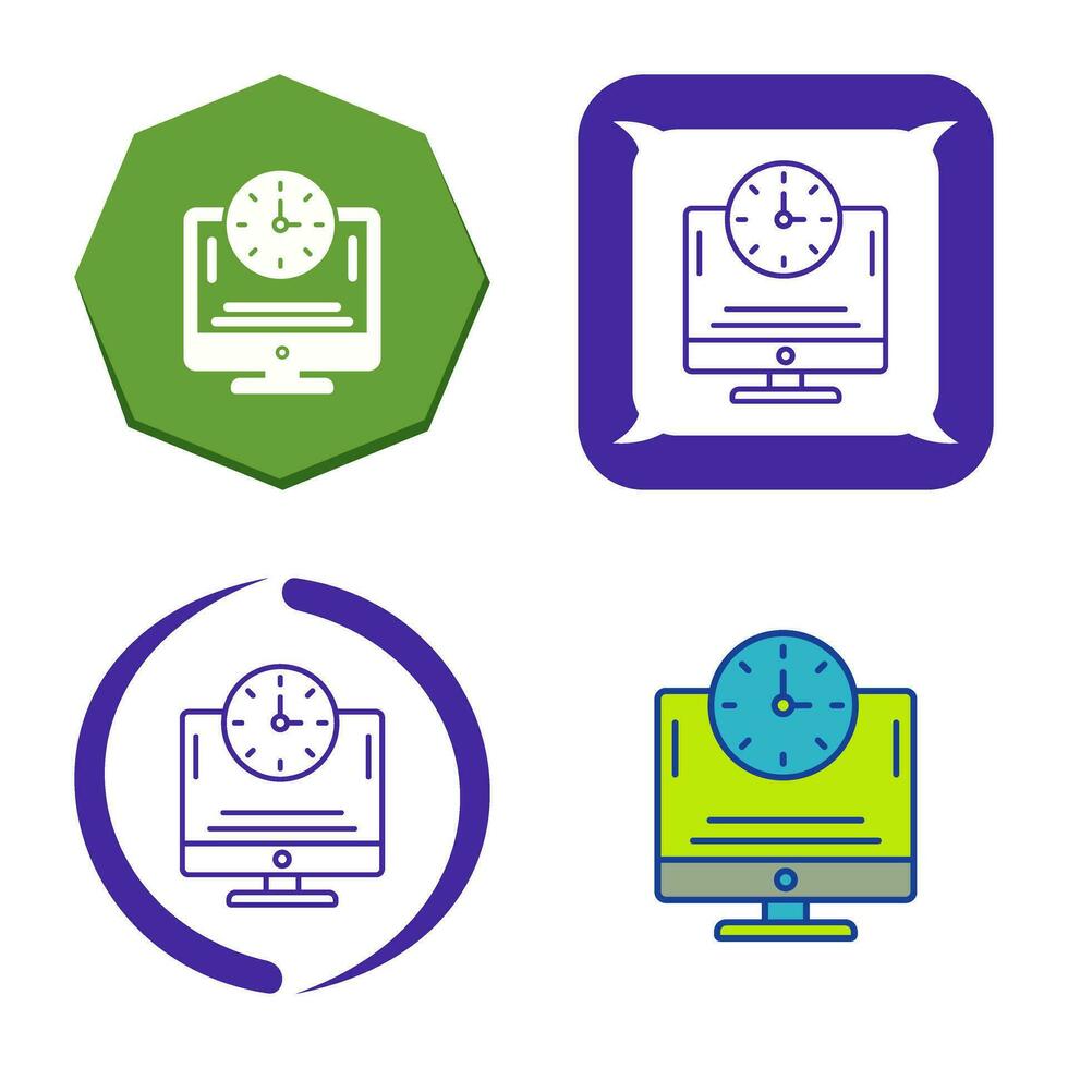 Online Time Vector Icon