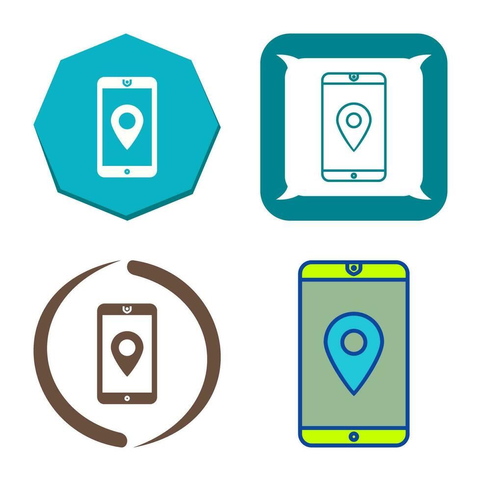 Unique GPS Service Vector Icon