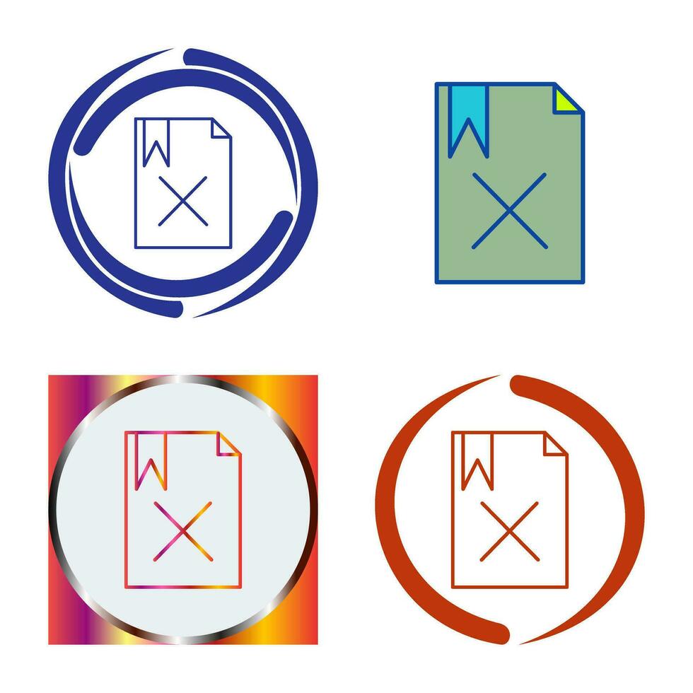 Unique Delete Vector Icon