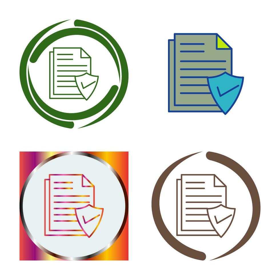 Valid Document Vector Icon