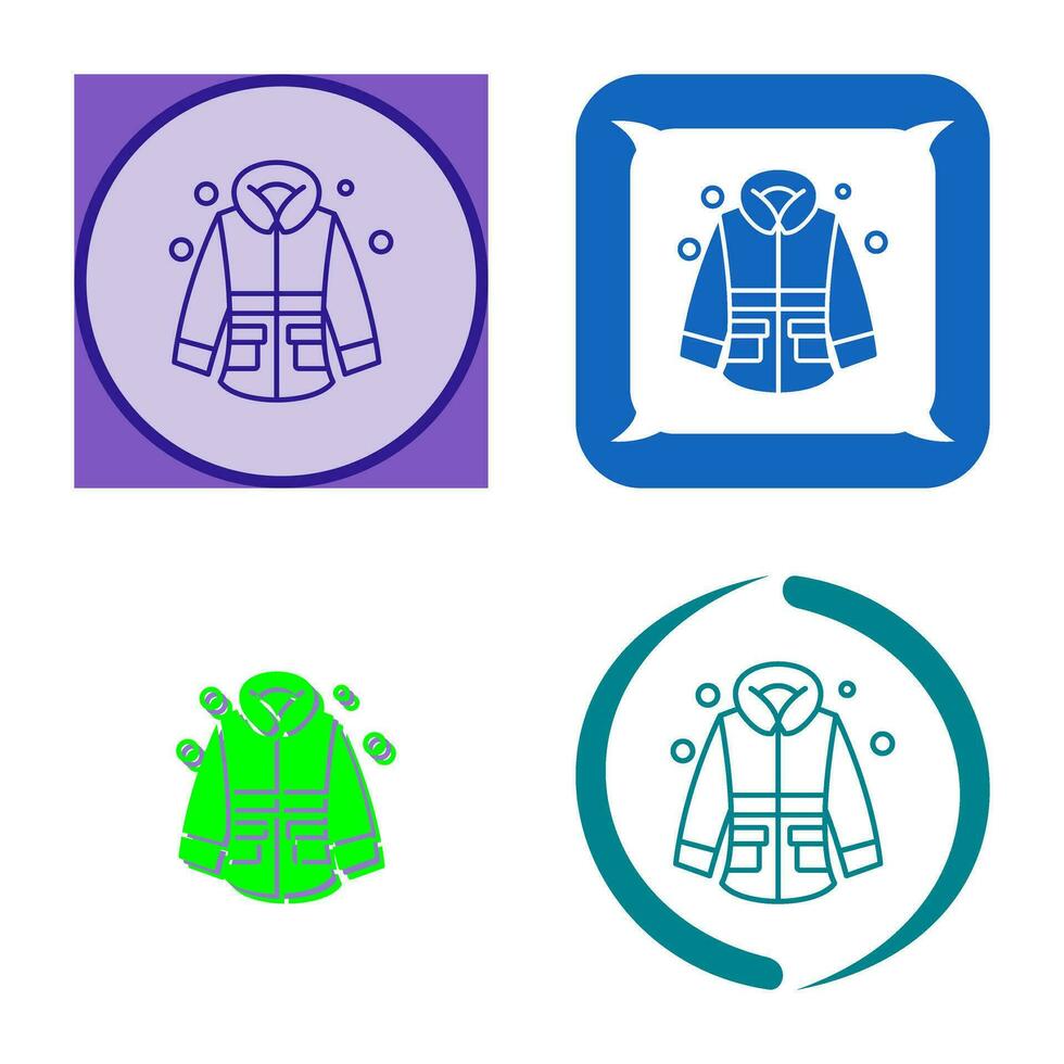 Winter Jacket Vector Icon