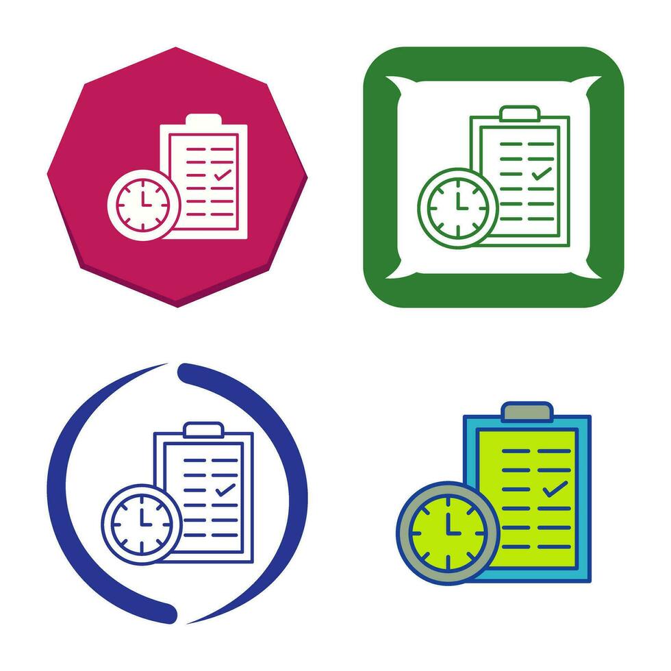Time Planing Vector Icon