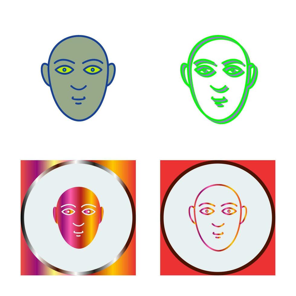 icono de vector de rostro humano