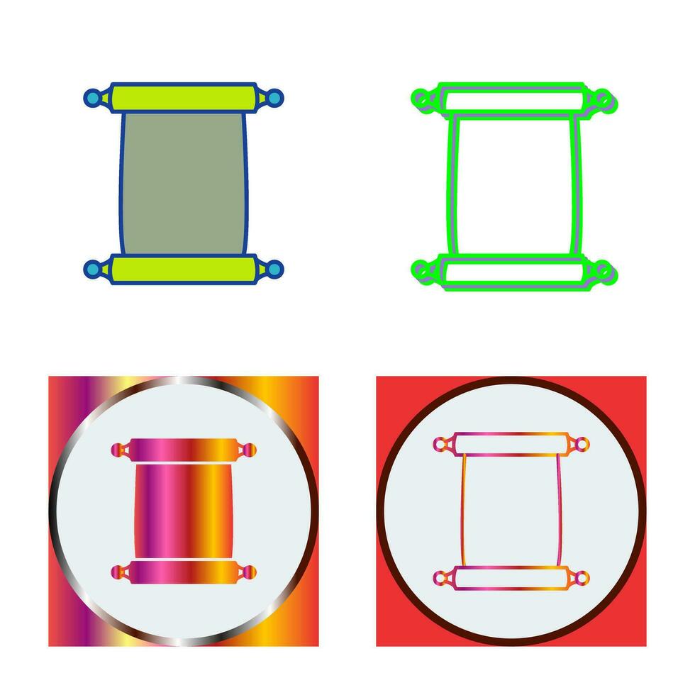 Scroll of Paper Vector Icon