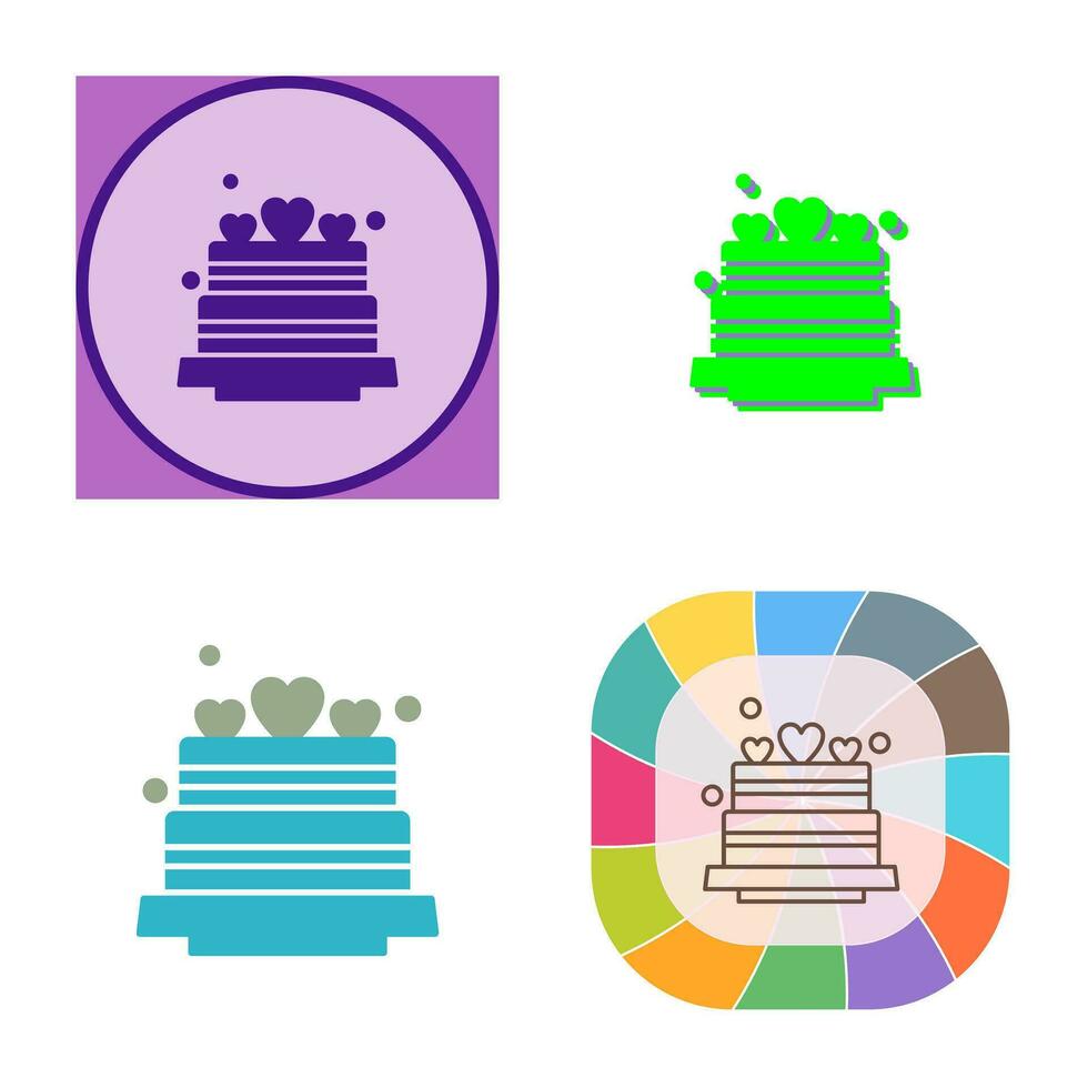 Wedding Cake Vector Icon