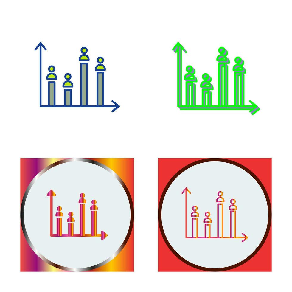 Candidate Graph Vector Icon