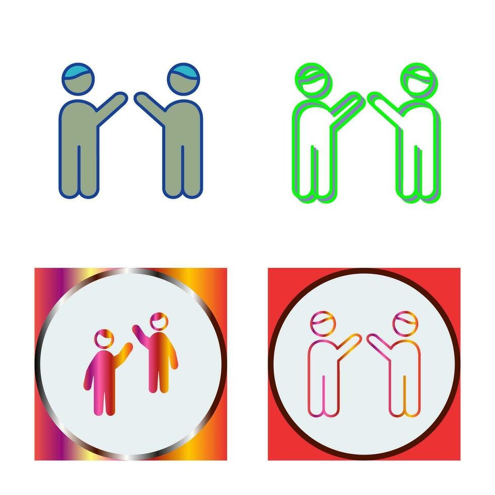 Waing to people Vector Icon