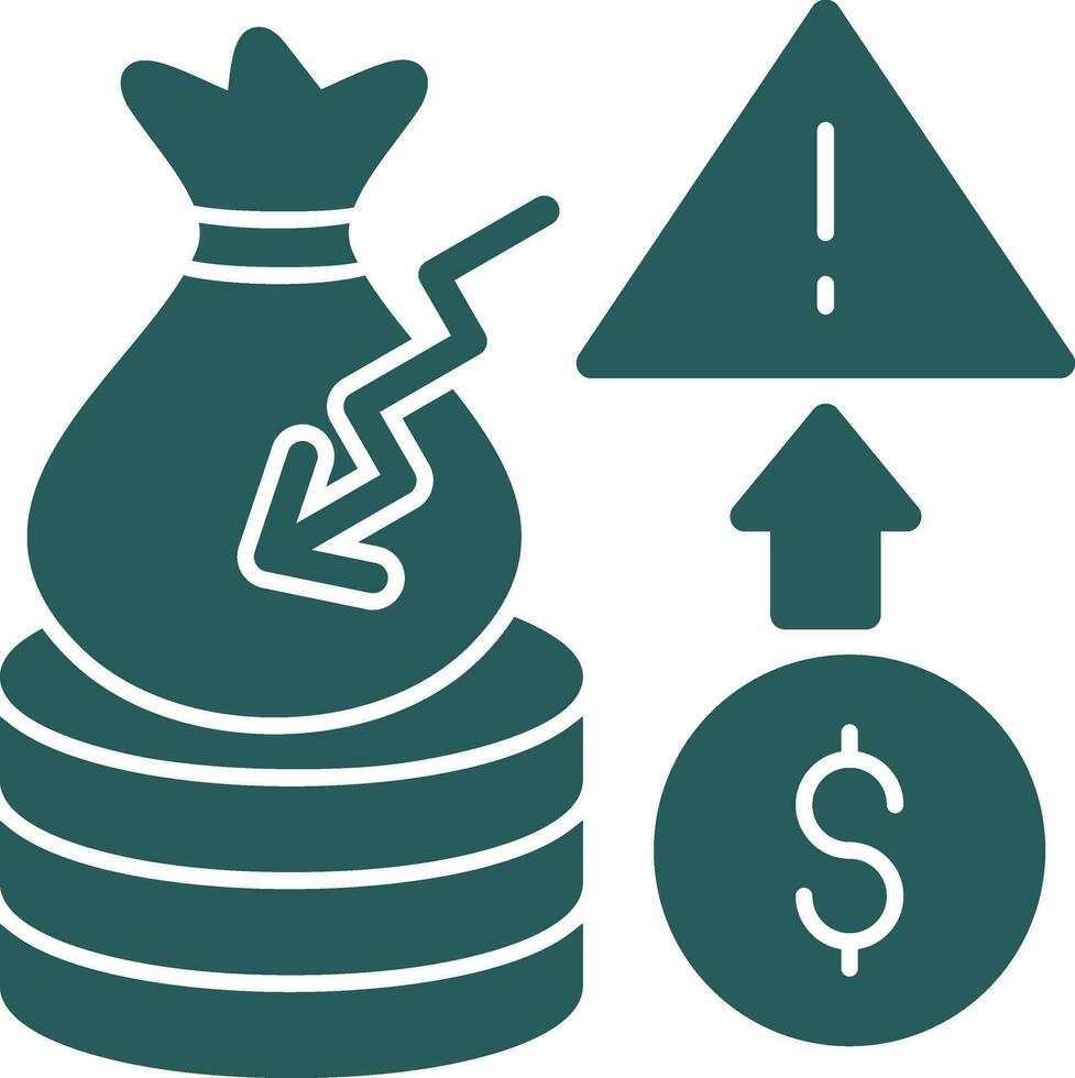 Bankruptcy Threat Vector Icon Design