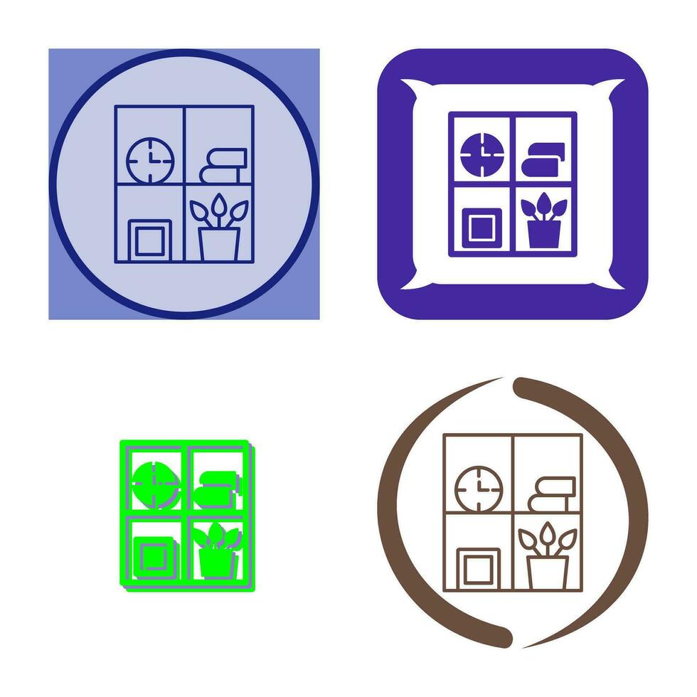 Bookshelf Vector Icon