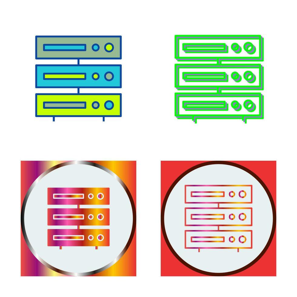 Unique Server Vector Icon