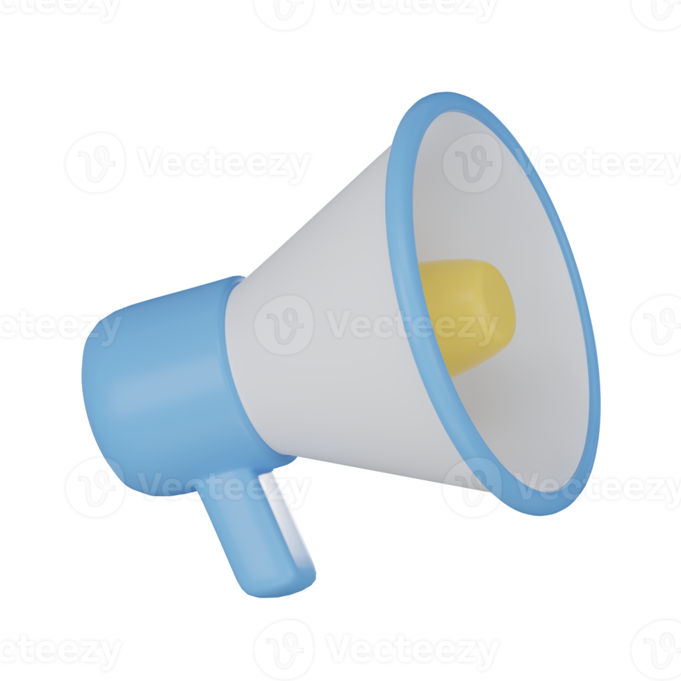 Megaphone 3D Illustration png