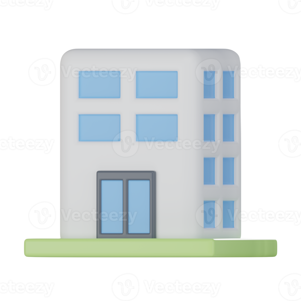 azienda edificio 3d illustrazione png