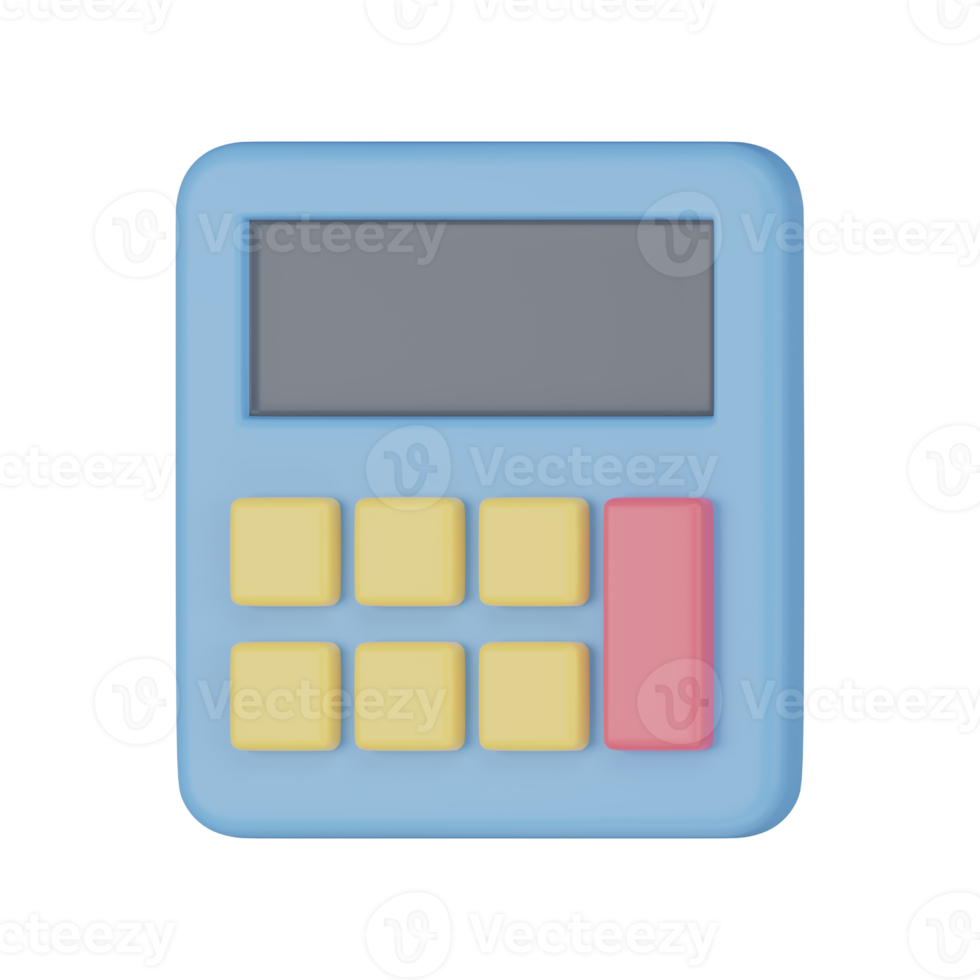 Calculator 3D Illustration png
