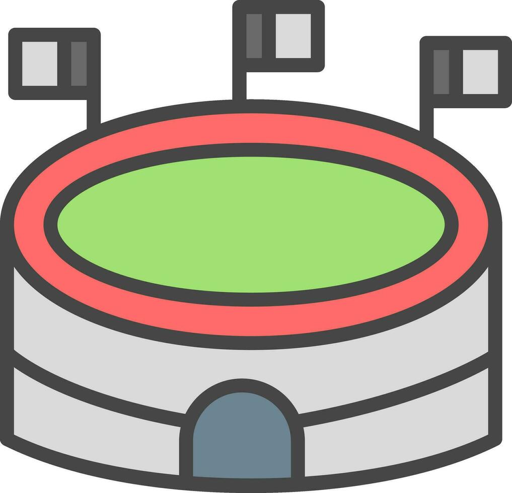 diseño de icono de vector de estadio