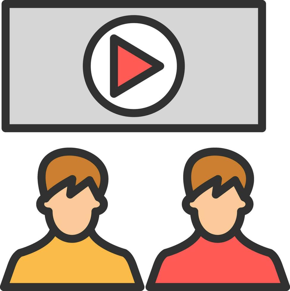 Viewership Vector Icon Design