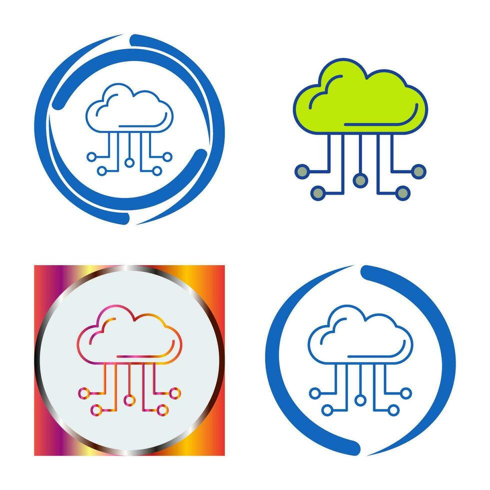 Cloud Computing Vector Icon